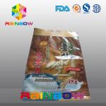 2kgs / 5kgs Rice Bag Plastic Pouches Packaging / Three Side Seal Pouch With Handle for sale