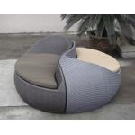 Grey Fashion Comfortable Outdoor Rattan Daybed For Beach / Pool for sale