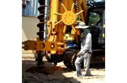 China High Efficiency Screw Hydraulic Drilling Rig Soil Boring Machine Small Pile Driver supplier