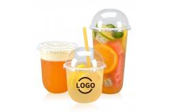 China 12oz U Shaped Disposable PP Plastic Packaging Cup For Coffee Milk supplier