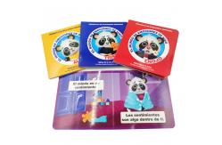 China Cardboard Text Book Printing Services 68x68mm Custom Board Book Printing supplier