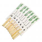20cm Moso Bamboo Custom Japanese Chopsticks Paper Sleeve No Wax for sale