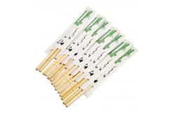 China 20cm Moso Bamboo Custom Japanese Chopsticks Paper Sleeve No Wax supplier