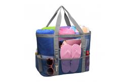 China Women Mesh Transparent Bag Double Layer Heat Preservation Large Picnic Beach Bags supplier