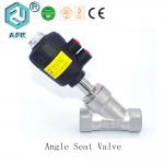 2 Way 2 Position Pneumatic Angle Seat Valve , Pneumatic Manual Control Valve for sale