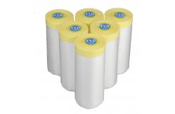 China PE Transparent  Pre Taped Masking Film Paper Dustproof Auto Painting supplier