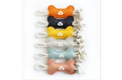 China Chewing Toy Felt Bone Shape Pet Tugboat Toy Rope for Small Dog supplier
