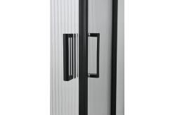China Customizable Square Shower Enclosures With Narrow Reeded Glass For Modern supplier