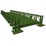 Durable Industrial Prefab Steel Bridge Construction Galvanized Modular Steel Structure for sale