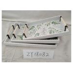 3 Sets Middle East PU Surface Wood Food Serving Tray for sale