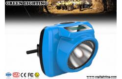 China IP68 ATEX Rechargeable Led Hard Hat Light With OLED Screen 6.2Ah Battery supplier