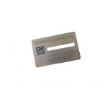 QR Code Signature Panel Membership VIP Card Metal Silver Frosted