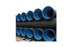 China SN8 Buried Drain Pipe Double Wall Polyethylene HDPE Sewer Pipe supplier