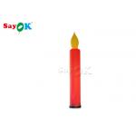 3m LED Light Red Inflatable Candle For Outdoor Night Decoration for sale