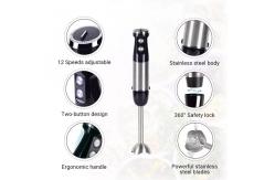 China Splashproof Portable Hand Blender 400W 600W 800W With Chopper / Whisk supplier
