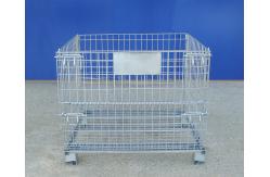 China Galvanized Zinc Wire Mesh Container Space Saving Full Visibility supplier
