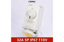 China 63A 3P IP67 Socket With Switches And Mechanical Interlock IEC standard supplier