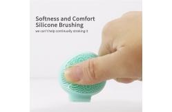 China FDA 4 In 1 Silicone Face Scrubber With Ergonomic Handle supplier