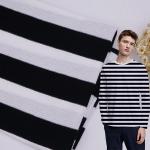 Comfortable And Breathable  And Bouncy Striped Material Fabric For T-Shirt