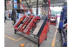 China Block Making Pallet Nailing Machine Euro Style Pallet Nailer With 2 Nail Guns supplier