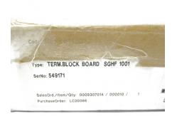 China ABB SGHF-1001 TERMINAL BLOCK BOARD PC Board PLC 100% New Original supplier