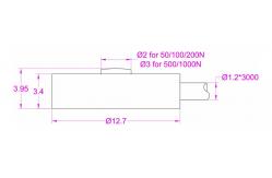 China Smallest Compression Force Sensor 1kN 500N 200N 100N 50N Compression Transducer supplier