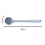 BPA free Scrubber Shower Body Massage Silicone Bath Brush with Long Handle