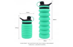 China Expandable Leakproof 800ML Foldable Silicone Bottle supplier