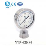 Tri - Clamp Connect Gas Leak Test Gauge , Sanitary Type Lp Gas Pressure Gauge for sale