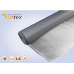 Stainless Steel Wire Reinforced Fiberglass Cloth With PU Coating 0.7mm For Fire Blanket Smoke Curtains