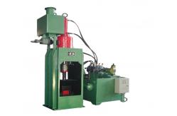 China Steel Aluminum Metal Chip Briquetting Machines No Vibration Semi Automatic supplier