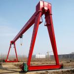 Light Duty Single Beam Gantry Crane 2 Ton Box Type Electric Mobile Rail for sale