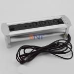Desk Pop Up Multimedia Connector With 3* Universal Plug / 1*USB Configuration