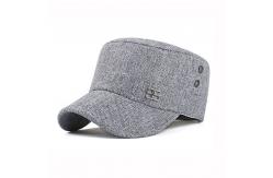 China Custom Made Round Military Cadet Cap Army Military Hats With Embroidered Logo supplier