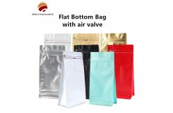 China Zipper Closure Coffee Bean Pouch Moisture Proof 200g  Sealable Coffee Bags supplier
