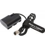 LP E6 Dummy Battery To Hirose 4 Pin Male 100cm Camera Power Adapter