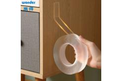 China Adhesive Wonder Nano Tape Roll 2.5mm Thickness Clear Double Sided Gel Recyclable supplier