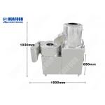 Root Tuber Crops Peeling Cutting 304 Vegetable Washing Machine for sale