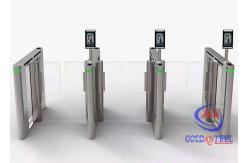 China SUS304 Pedestrian Access Control Turnstile Gate With Face Recognition Terminal Linux Base supplier