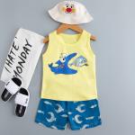 Comfortable Cartoon Printed Nightwear Breathable Fish Print Pyjamas For 5 Years for sale