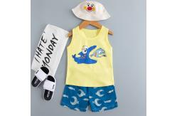 China Comfortable Cartoon Printed Nightwear Breathable Fish Print Pyjamas For 5 Years supplier