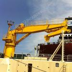 10m Marine Cranes Heavy Duty Hydraulic 100t Knuckle Boom For Deck for sale