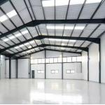 China Hangar Garage Prefab Metal Warehouse Building Long Life manufacturer