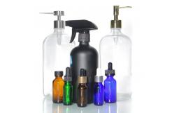 China 1oz 2oz 3oz Frosted Glass Lotion Bottles Boston Diffuser supplier