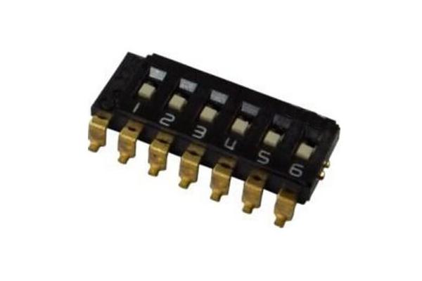 Right Angle SMD Single / Dual Inline Package Switch With Holder