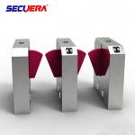 Access control system fingerprint turnstile gate qr code reader flap turnstile barrier gate for sale