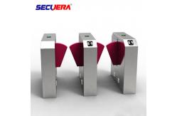 China Access control system fingerprint turnstile gate qr code reader flap turnstile barrier gate supplier