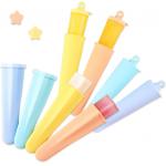 Practical Harmless Silicone Icy Pole Moulds , FDA Silicone Push Up Ice Lolly Moulds for sale