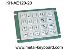 China IP65 Rated Water - proof Metal Numeric Digital Keypad in 5x4 Matrix 20 Keys supplier