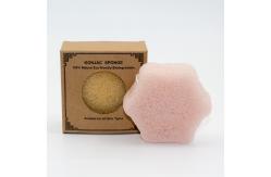 China 7g Hexagon Facial Konjac Cleansing Sponge With Bamboo Charcoal supplier